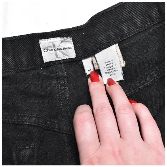 Vintage [ CALVIN KLEIN JEANS ] Cut Off Denim Shorts - Picture 8 of 8